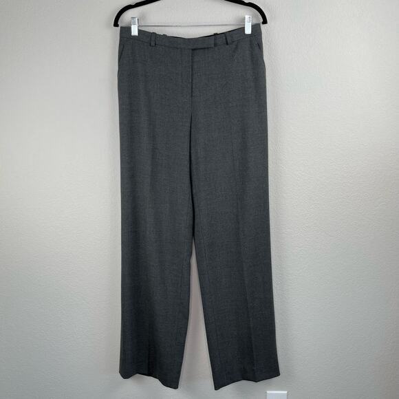 Armani Collezioni Dark Gray Wool Blend Antinea SRL Trousers Dress Slacks Pant 10 - Picture 11 of 12